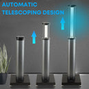 UVClean UV-C Sanitizing Light Disinfection Telescoping Room Robot: Glow Trolley Best UVC Sanitizer Sterilizer PPE UV-C Kills Germs Viruses Bacteria Mold