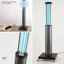 UVClean UV-C Sanitizing Light Disinfection Telescoping Room Robot: Glow Trolley Best UVC Sanitizer Sterilizer PPE UV-C Kills Germs Viruses Bacteria Mold