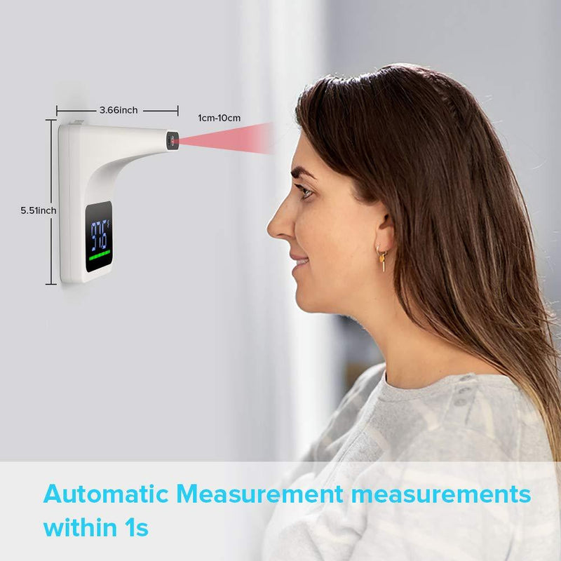 UVClean Health Wall Mount Thermometer Best UVC Sanitizer Sterilizer PPE UV-C Kills Germs Viruses Bacteria Mold