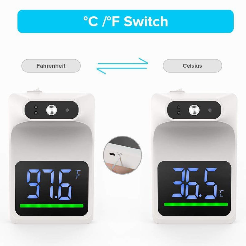 UVClean Health Wall Mount Thermometer Best UVC Sanitizer Sterilizer PPE UV-C Kills Germs Viruses Bacteria Mold