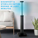 UVClean UV-C Sanitizing Light Disinfection Telescoping Room Robot: Glow Trolley Best UVC Sanitizer Sterilizer PPE UV-C Kills Germs Viruses Bacteria Mold