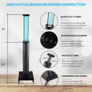 UVClean UV-C Sanitizing Light Disinfection Telescoping Room Robot: Glow Trolley Best UVC Sanitizer Sterilizer PPE UV-C Kills Germs Viruses Bacteria Mold