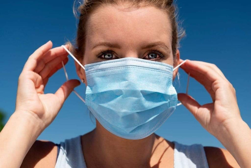 UVCleanHealth 3 Ply Face Mask (50 pcs) - FDA Registered Best UVC Sanitizer Sterilizer PPE UV-C Kills Germs Viruses Bacteria Mold