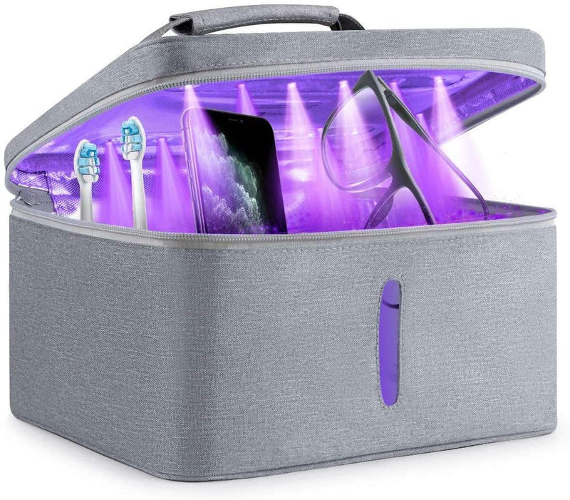 UVCleanHealth Glow Box 2.0 - UV Sanitizing Bag Best UVC Sanitizer Sterilizer PPE UV-C Kills Germs Viruses Bacteria Mold