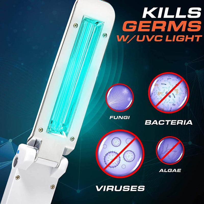 UVCleanHealth wands Glow Wand - UV Portable Handheld Wand Best UVC Sanitizer Sterilizer PPE UV-C Kills Germs Viruses Bacteria Mold